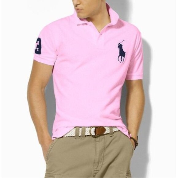 Ralph Lauren Black Label Men's XXXL Big Pony Cotton Mesh Polo Shirt Captain "3" - Picture 1 of 11